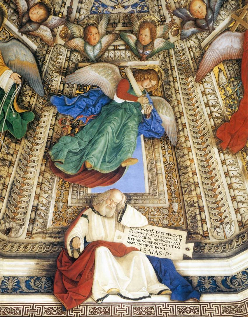 Da Forli - angelo con simboli della passione, Santuario della Santa Casa, Loreto